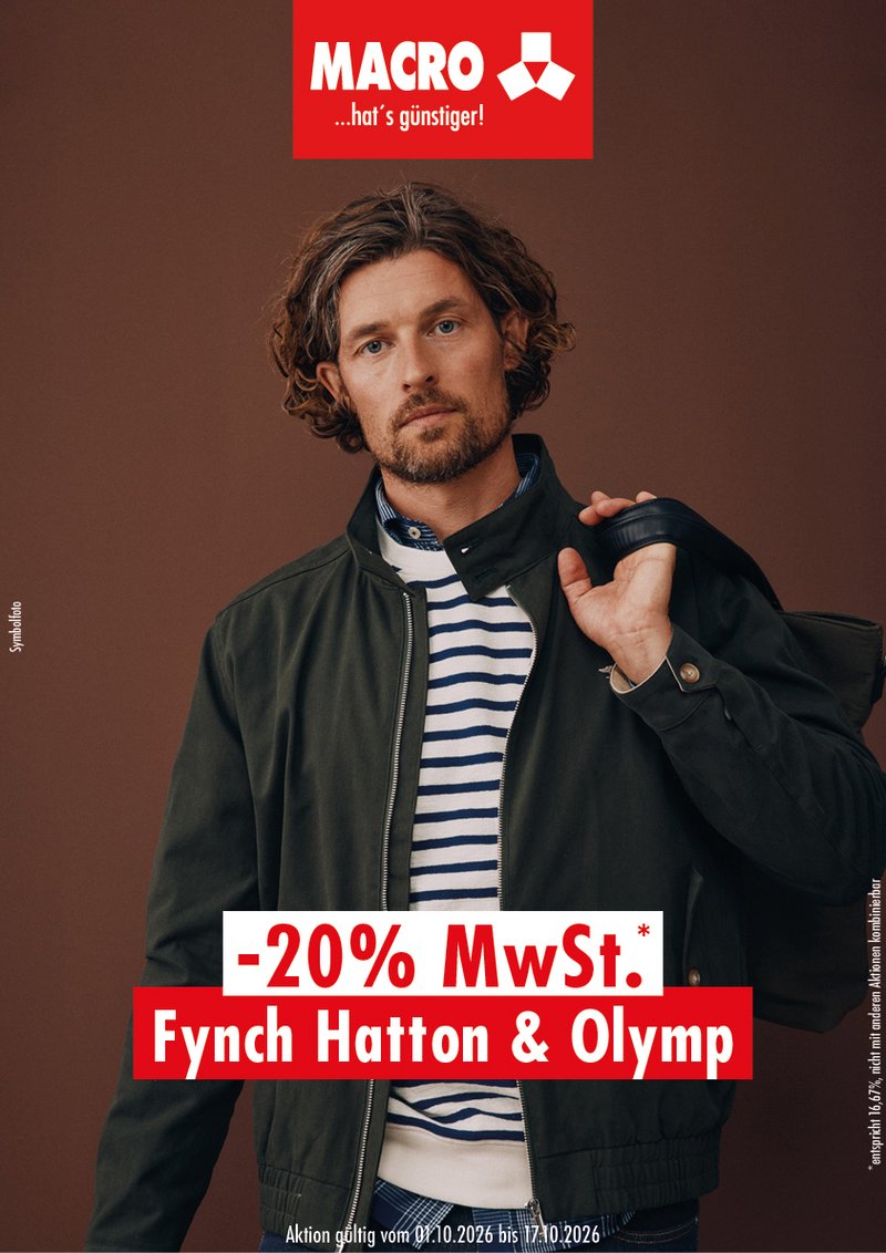 Von 1. bis 17. Oktober schenken wir Ihnen 20 % MwSt. auf die beiden deutschen Topmarken.