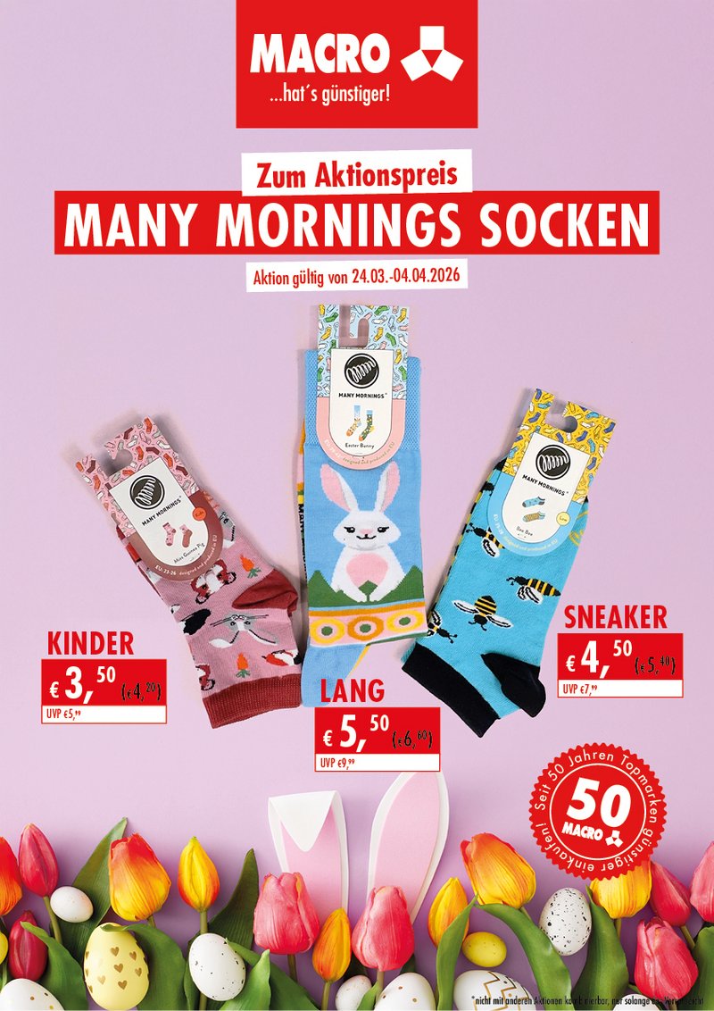 Many Morning Socken Aktion