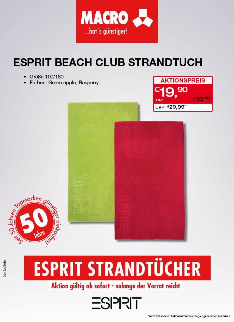 Macro Aktion Strandtücher