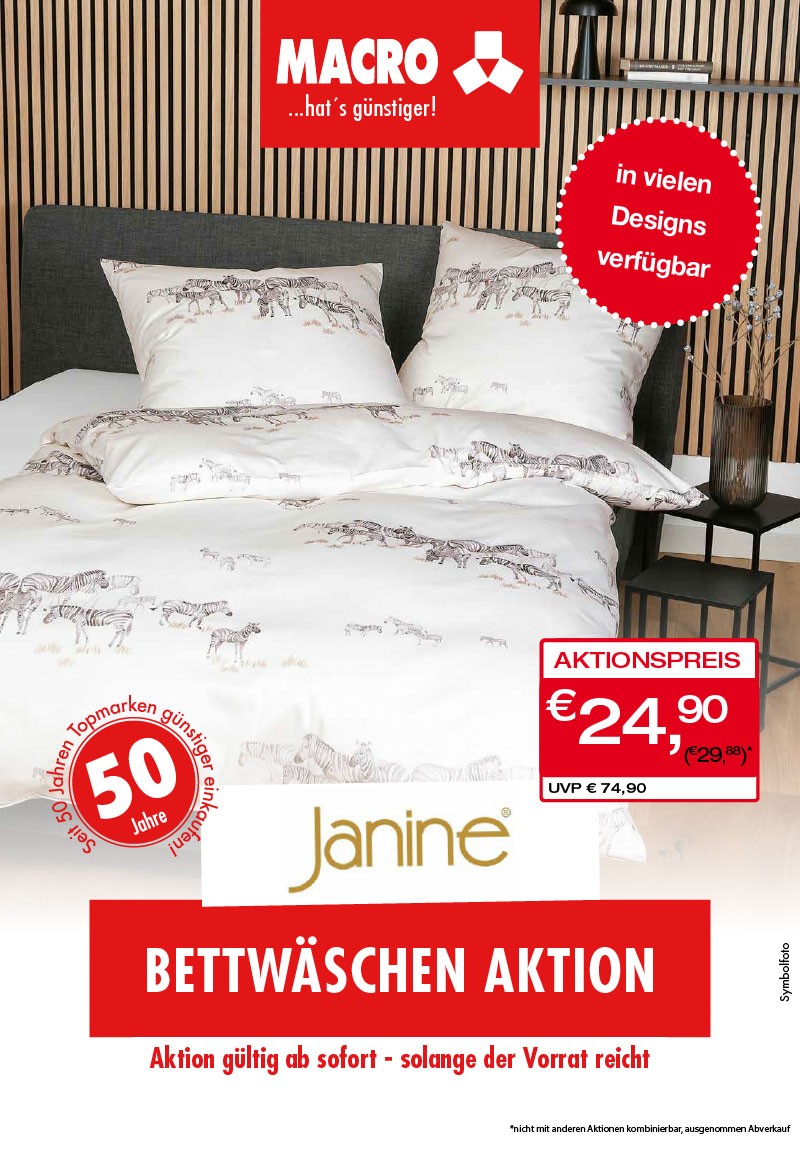 Macro Bettwäschen Aktion