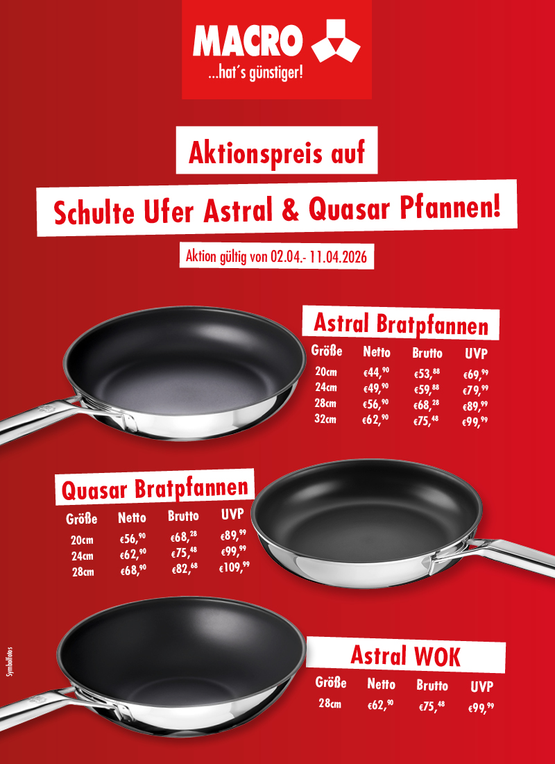 Aktion Schulte Ufer Bratpfannen